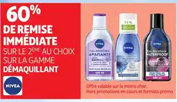 Auchan NIVEA Sur la gamme démaquillant offre
