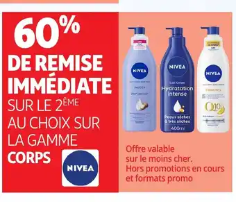 Auchan NIVEA Sur la gamme corps offre