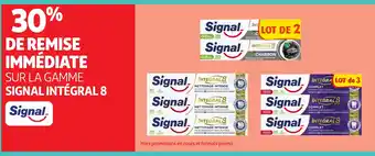 Auchan SIGNAL INTÉGRAL 8 Sur la gamme offre