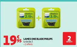 Auchan PHILIPS Lames one blade offre