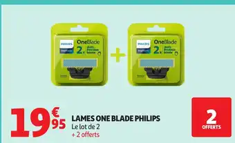 Auchan PHILIPS Lames one blade offre