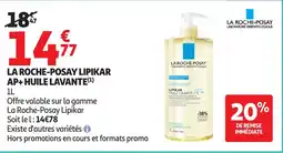Auchan LA ROCHE-POSAY Lipikar ap+ huile lavante offre