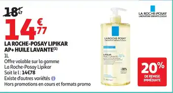 Auchan LA ROCHE-POSAY Lipikar ap+ huile lavante offre