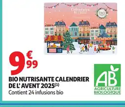 Auchan Bio nutrisante calendrier de l'avent 2025 offre