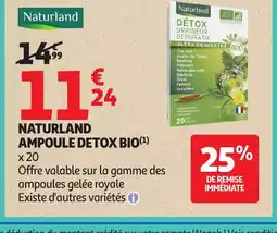 Auchan NATURLAND Ampoule detox bio offre
