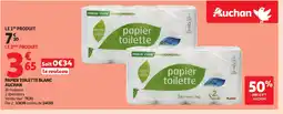 Auchan AUCHAN Papier toilette blanc offre