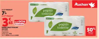 Auchan AUCHAN Papier toilette blanc offre