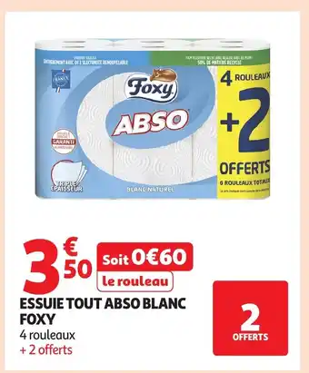 Auchan FOXY Essuie tout abso blanc offre