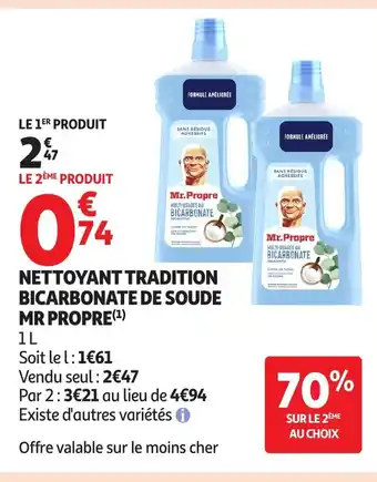 Auchan MR PROPRE Nettoyant tradition bicarbonate de soude offre