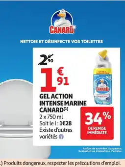 Auchan CANARD Gel action intense marine offre