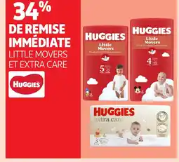 Auchan HUGGIES Little movers et extra care offre