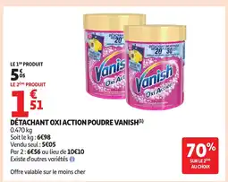 Auchan VANISH Détachant oxi action poudre offre