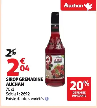 Auchan AUCHAN Sirop grenadine offre