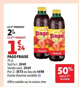 Auchan PAGO Fraise offre
