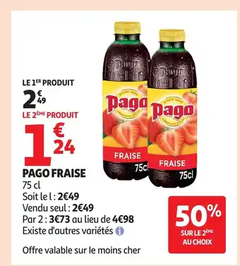 Auchan PAGO Fraise offre