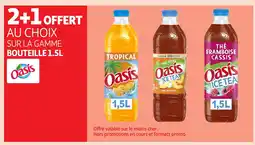 Auchan OASIS Sur la gamme bouteille offre