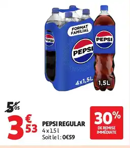 Auchan PEPSI Regu;ar offre