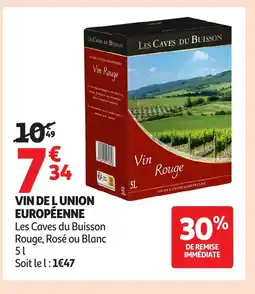 Auchan Vin de l union européenne offre