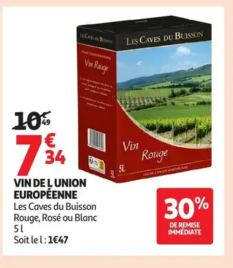 Auchan Vin de l union européenne offre