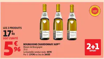 Auchan Bourgogne chardonnay aop offre