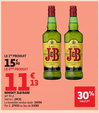 Auchan J&B RARE Whisky offre