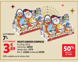 Auchan KINDER SURPRISE Oeufs offre