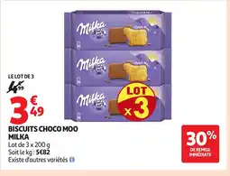 Auchan MILKA Biscuits choco moo offre
