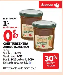 Auchan AUCHAN Confiture extra abricots offre