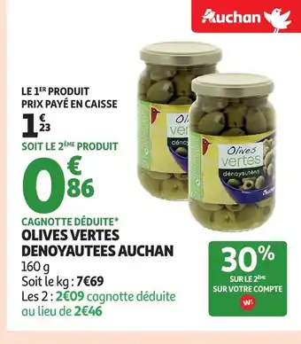 Auchan AUCHAN Olives vertes denoyautees offre