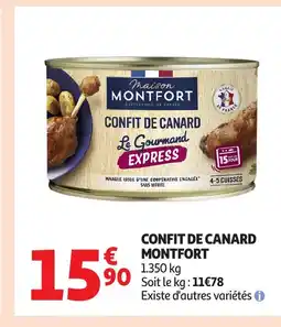 Auchan MONTFORT Confit de canard offre