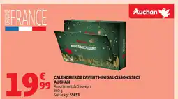 Auchan AUCHAN Calendrier de l'avent mini saucissons secs offre