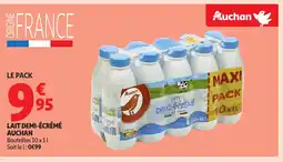 Auchan AUCHAN Lait demi-écrémé offre