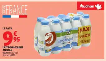 Auchan AUCHAN Lait demi-écrémé offre