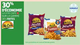 Auchan MCCAIN Sur la gamme des frites offre