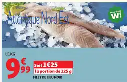 Auchan Filet de lieu noir offre