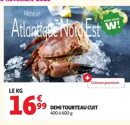 Auchan Demi tourteau cuit offre