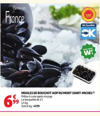 Auchan Moules de bouchot aop du mont saint-michel offre