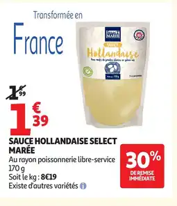 Auchan MARÉE Sauce hollandaise select offre