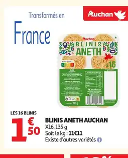 Auchan AUCHAN Blinis aneth offre