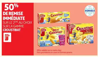 Auchan FINDUS Sur la gamme croustibat offre