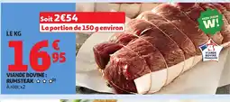 Auchan Viande bovine rumsteak offre