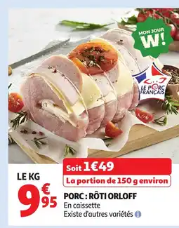 Auchan Porc rôti orloff offre