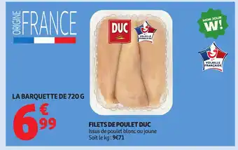 Auchan DUC Filets de poulet offre