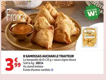 Auchan 8 samossas auchan le traiteur offre