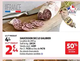 Auchan Saucisson sec le galibier offre