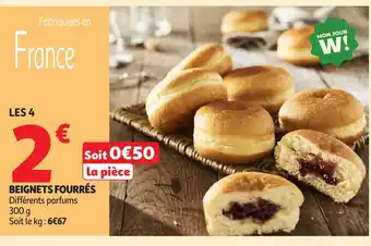 Auchan Beignets fourrés offre