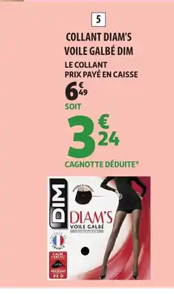 Auchan DIM Collant diams voile galbé offre