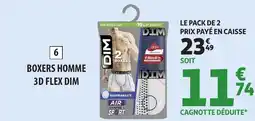 Auchan DIM Boxers homme 3d flex offre
