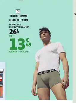 Auchan DIM Boxers homme regul activ offre