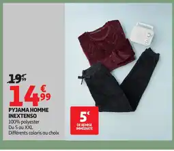Auchan INEXTENSO Pyjama homme offre